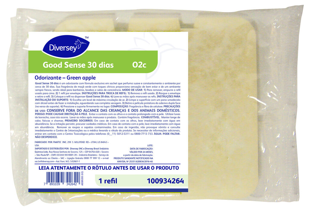 GOOD SENSE 12x1ea - ODORIZANTE – GREEN APPLE